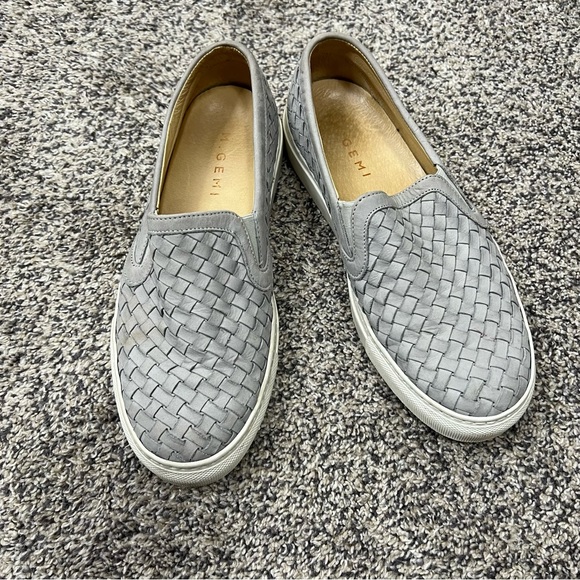M. GEMI The Cerchio Gray Woven Slip On 38.5 8 - Picture 3 of 11